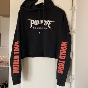 Purpose Tour Cropped Hoodie